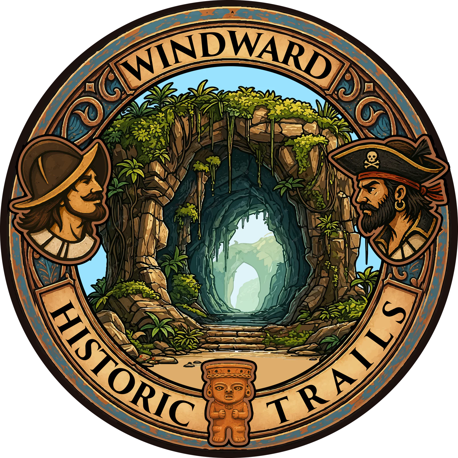 Windward Historic Trails emblem